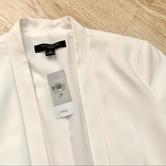 Ann Taylor White Power Short Blazer - Picture 4 of 5